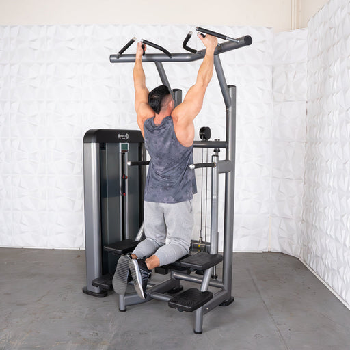 Muscle D Fitness Muscle D Fitness Elite Plus Assisted Chin / Dip - Commercial Grade - Adjustable Sea... — weight load capacity