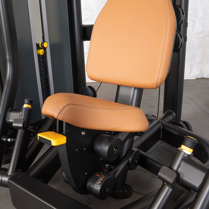 Muscle D Fitness Elite Plus Chest Press - Commercial Grade - Adjustable Seat - Pin Selectorized - General Chest Press
