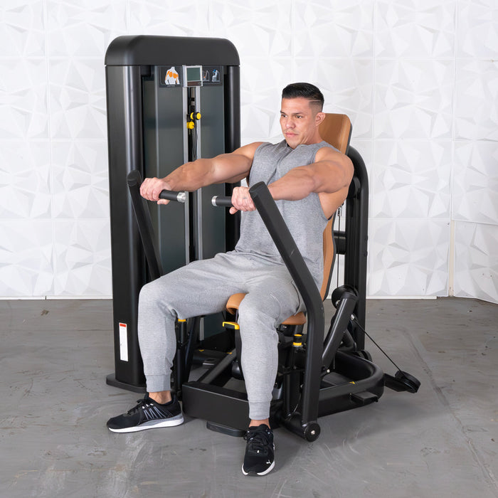 Muscle D Fitness Elite Plus Chest Press - Commercial Grade - Adjustable Seat - Pin Selectorized - General Chest Press