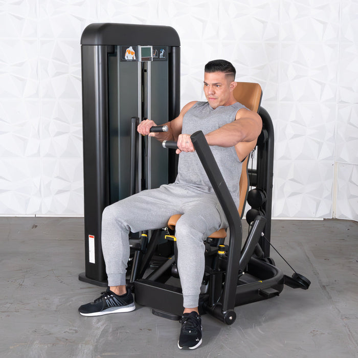 Muscle D Fitness Elite Plus Chest Press - Commercial Grade - Adjustable Seat - Pin Selectorized - General Chest Press