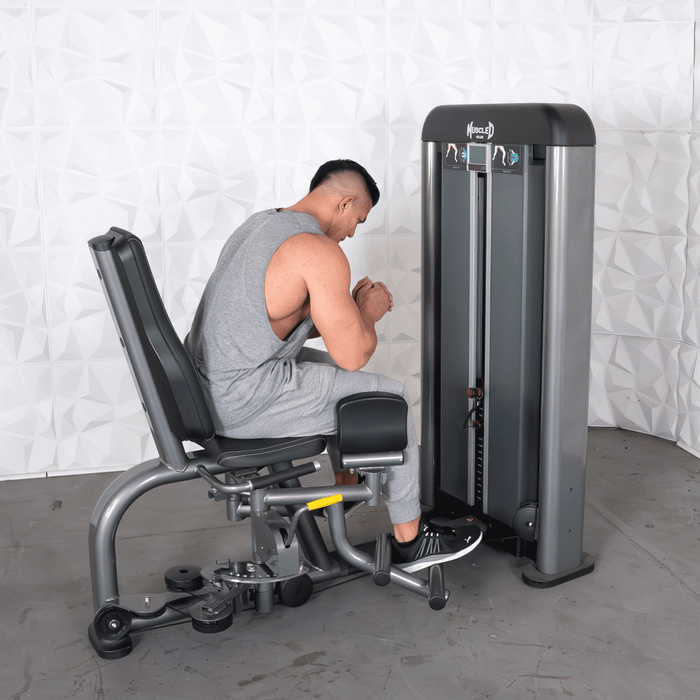 Muscle D Fitness Elite Plus Inner/Outer Thigh - Commercial Grade - Adjustable Seat - Pin Selectorized - Leg Workout