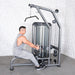 Muscle D Fitness Elite Plus Lat / Low Row - Commercial Seat - Pin Selectorized - Back Workout — in use demonstration
