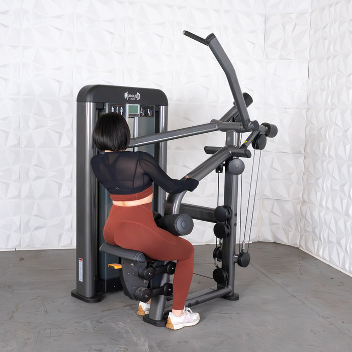 Muscle D Fitness Muscle D Fitness Elite Plus Lat Pulldown - Commercial - Adjustable Seat - Pin Selecto... — additional view 12