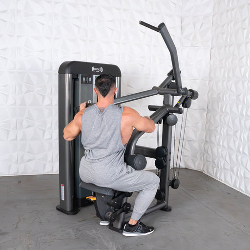 Muscle D Fitness Muscle D Fitness Elite Plus Lat Pulldown - Commercial - Adjustable Seat - Pin Selec... — weight load capacity