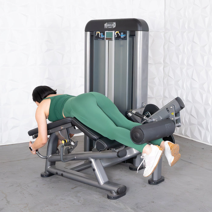 Muscle D Fitness Elite Plus Leg Ext/Prone Leg Curl Combo - Commercial Grade - Adjustable - Pin Selectorized