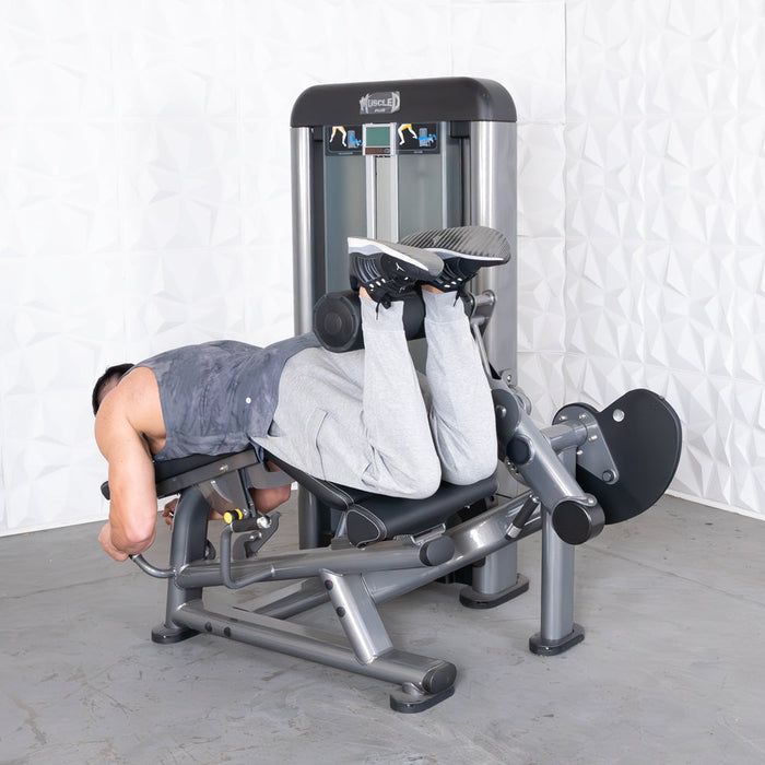 Muscle D Fitness Elite Plus Leg Ext/Prone Leg Curl Combo - Commercial Grade - Adjustable - Pin Selectorized — close-up detail