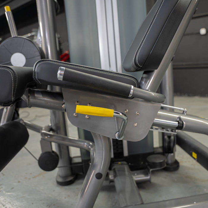 Muscle D Fitness Elite Plus Leg Ext/Seated Leg Curl Combo - Commercial Grade - Adjustable Seat - Pin Selectorized Weight Stack