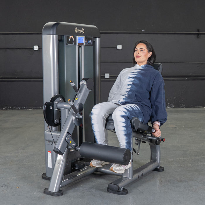 Muscle D Fitness Elite Plus Leg Extension - Commercial Grade - Adjustable Seated - Pin Selectorized