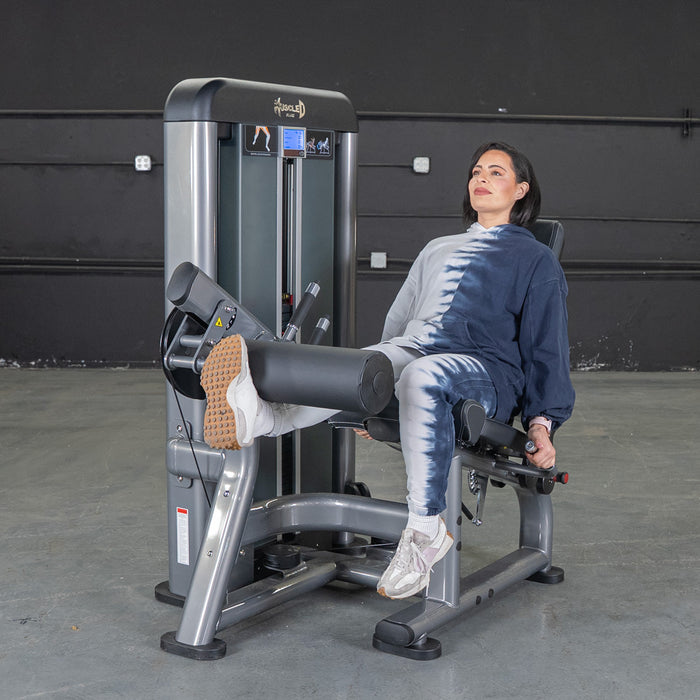 Muscle D Fitness Elite Plus Leg Extension - Commercial Grade - Adjustable Seated - Pin Selectorized