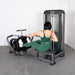 Muscle D Fitness Muscle D Fitness Elite Plus Long Pull Row - Commercial Grade - Adjustable Seat - Pin Se... — full setup angle