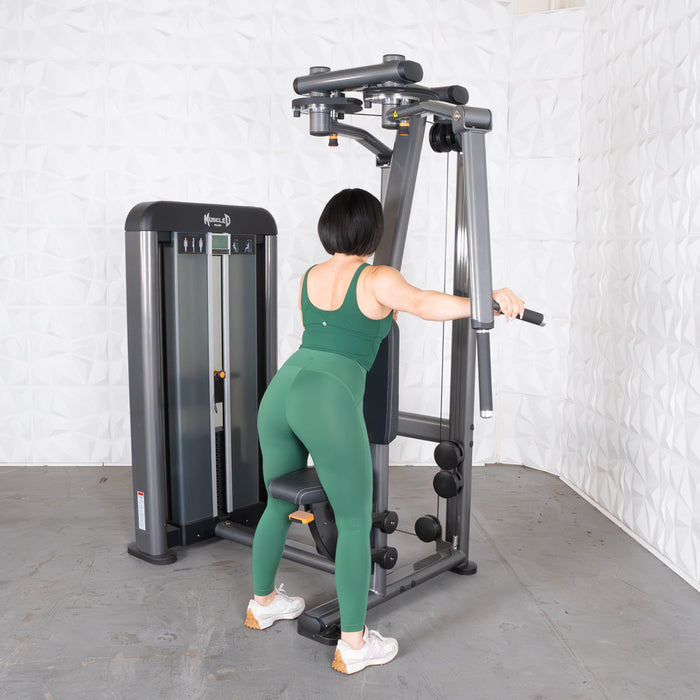 Muscle D Fitness Elite Plus Pec / Rear Delt - Commercial Grade - Adjustable Seat - Pin Selectorized - Combo Machine