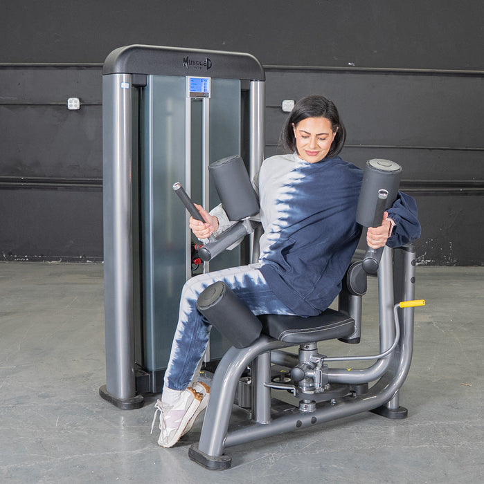 Muscle D Fitness Elite Plus Rotary Torso - Commercial Grade - Adjustable Seat - Pin Selectorized - Obliques Workout