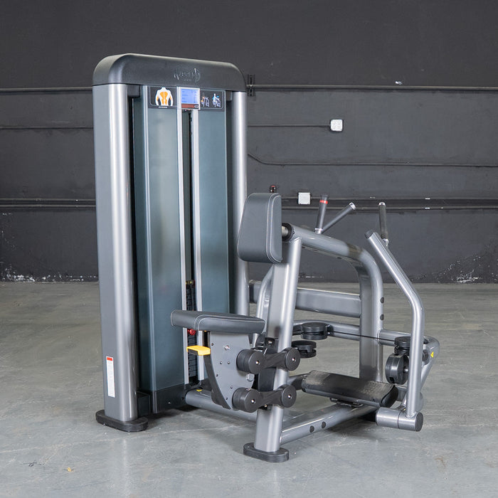 Muscle D Fitness Elite Plus Seated Row -  Commercial Grade - Adjustable Seat - Pin Selectorized - Lower Delt Workout