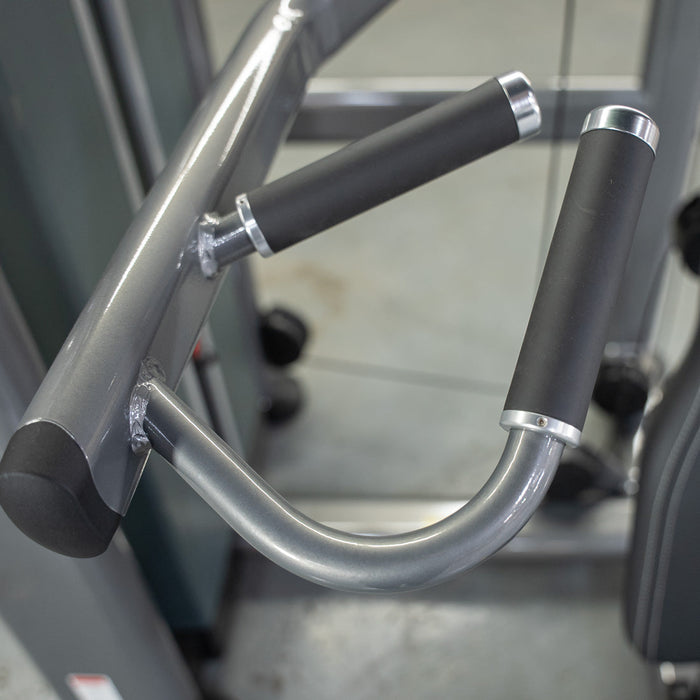 Muscle D Fitness Elite Plus Shoulder Press - Commercial Grade - Adjustable Seat - Pin Selectorized Traps Workout