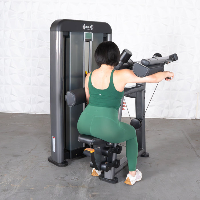 Muscle D Fitness Muscle D Fitness Elite Plus Side Lateral - Commercial Grade - Adjustable Seat - Pin Sel... — full setup angle