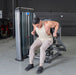 Muscle D Fitness Elite Plus Triceps Press - Commercial Grade - Adjustable Seat - Pin Selectorized — grip and contact surface
