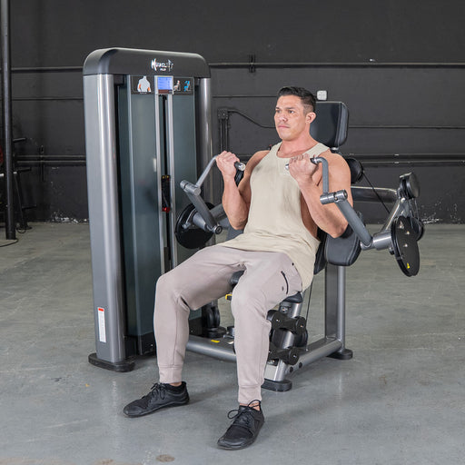 Muscle D Fitness Muscle D Fitness Elite Plus Biceps Curl - Commercial Grade - Adjustable Seat - Pin Selectoriz... — front view
