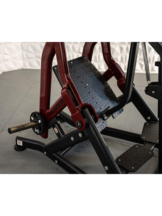 Muscle D Fitness Pro Strength Seated Row - Commercial Grade - Plate Loaded - Iso-Lateral Training — side profile