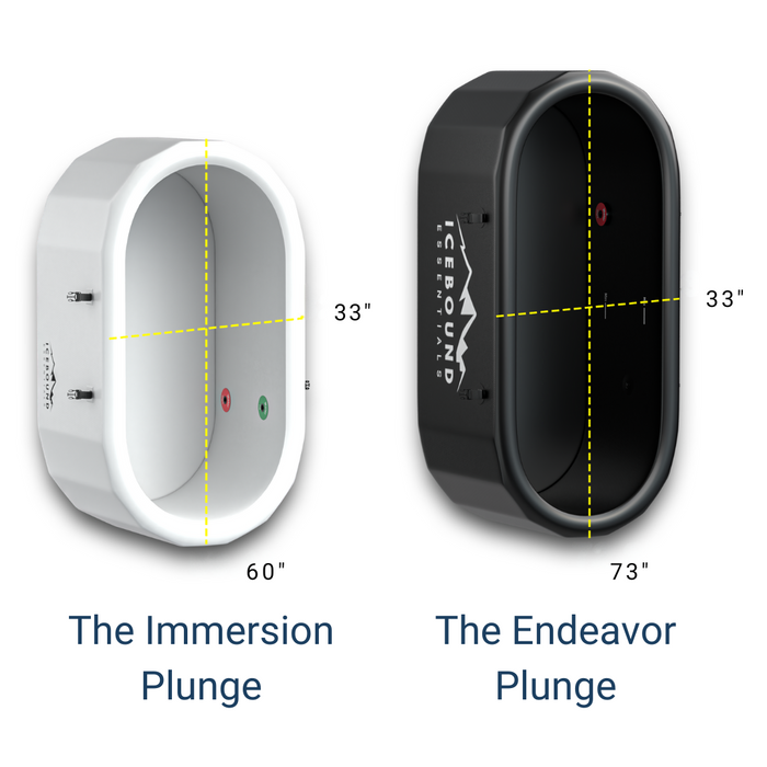 Icebound Essentials The Endeavor Ice Bath Tub — control panel