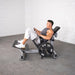 Muscle D Fitness Excel Base Plate Loaded Hip Thruster - Muscle D Fitness -  Leverage Glute Drive — side profile