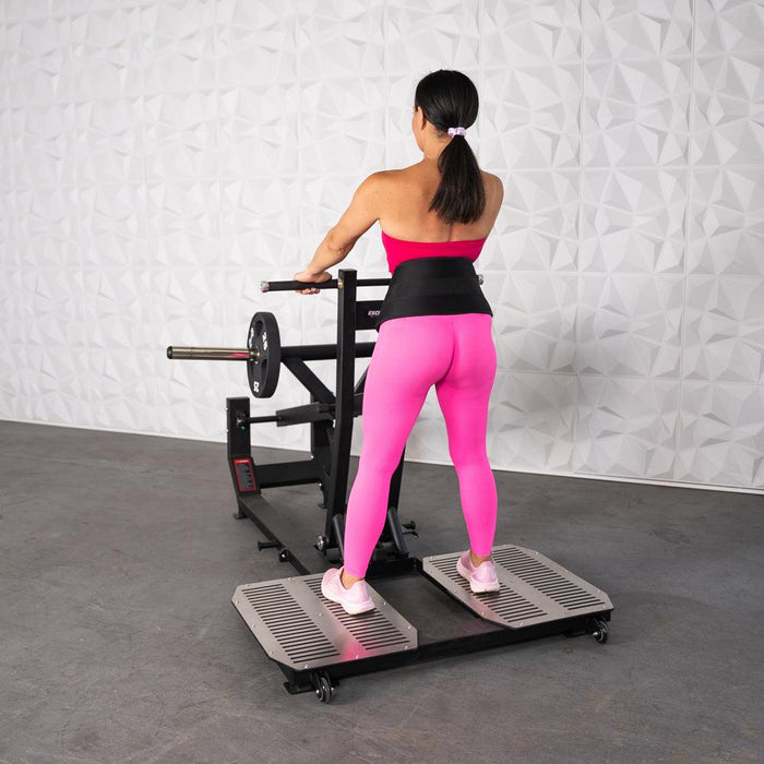 Muscle D Fitness Excel Glute Line Belt Squat - Muscle D Fitness - Plate Loaded Belt Squat - Non Slip Deck — front view