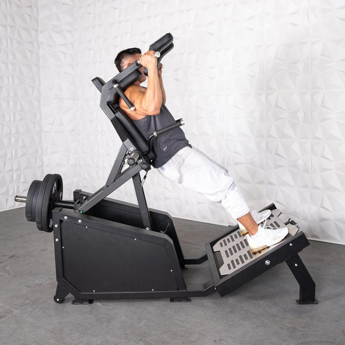 Muscle D Fitness Excel Glute Line Hack Squat / Front Squat - Muscle D Fitness - Plate Load Squat Machine... — close-up detail