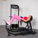 Muscle D Fitness Excel Selectorized Hip Thrust Glute -Selectorized Glute Drive - Band Compatable — adjustment mechanism