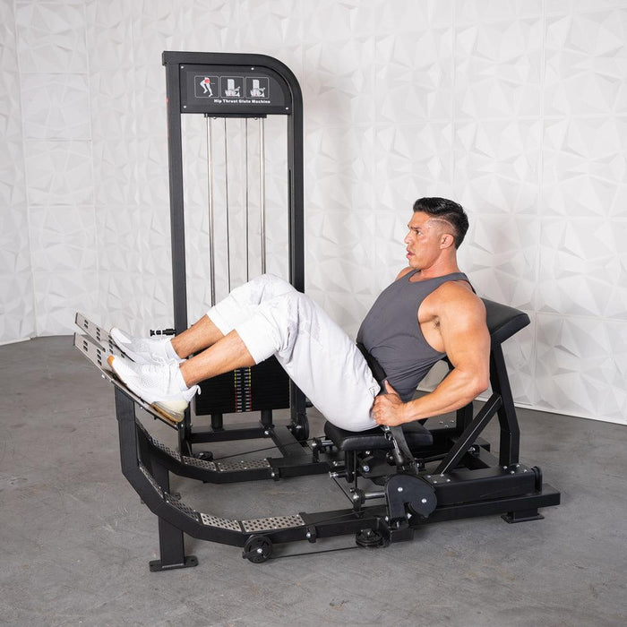 Muscle D Fitness Excel Selectorized Hip Thrust Glute -Selectorized Glute Drive - Band Compatable — weight load capacity
