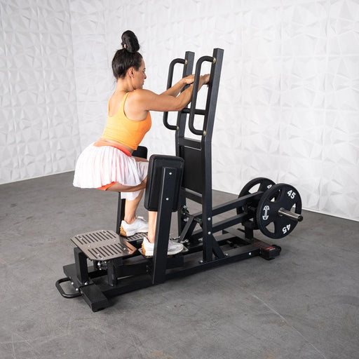 Muscle D Fitness Excel Standing Hip Abductor - Muscle D Fitness - Plate Load Glute - Band Compatible — weight load capacity