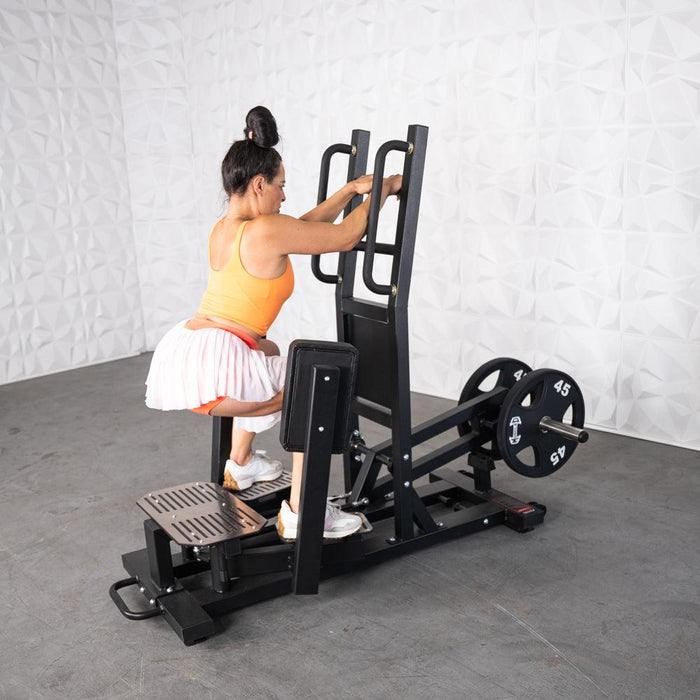Muscle D Fitness Excel Standing Hip Abductor - Muscle D Fitness - Plate Load Glute - Band Compatible — adjustment mechanism
