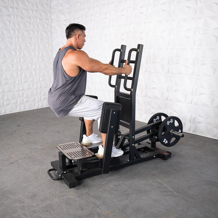 Muscle D Fitness Excel Standing Hip Abductor - Muscle D Fitness - Plate Load Glute - Band Compat... — grip and contact surface