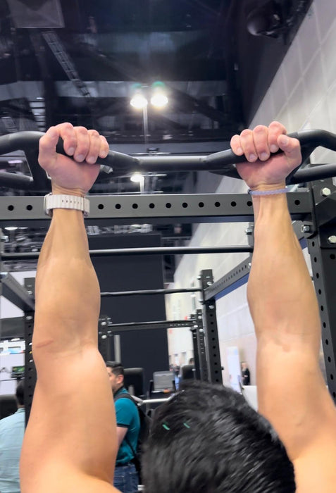 TGrip commercial 24' functional training rig 3x3 steel pull-up grip