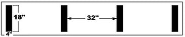 Trigon Sports FBHASH Hash Mark Stencil - 2