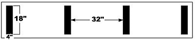 Trigon Sports FBHASH Hash Mark Stencil - 2