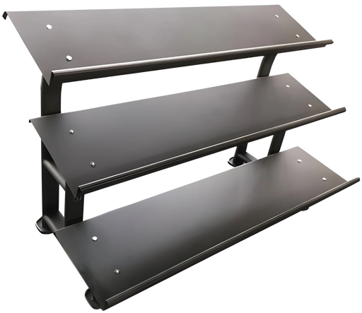 French Fitness FF-HDR 3 Tier Hex Dumbbell Rack (New) — front view