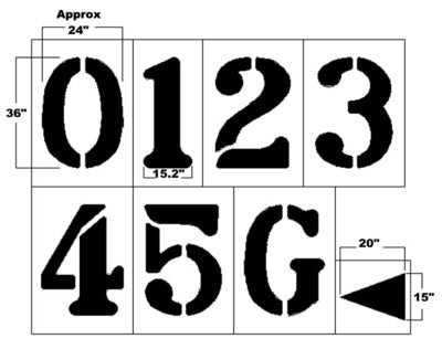 Trigon Sports FMK3D 3 ft. Football Marking Kit - 0.062 in. Polyethylene Stencil - 2