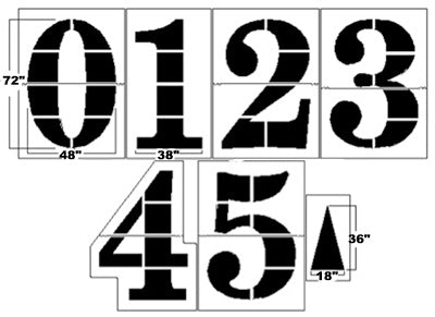 Trigon Sports FMKPRO 6 ft. x 0.062 in. Pro-Style Football Stencil Kit - 2