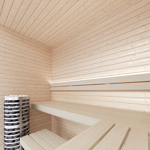 SaunaLife HST48 Luxury 4’ x 8’ Indoor Finnish Sauna Kit Precision - image 2