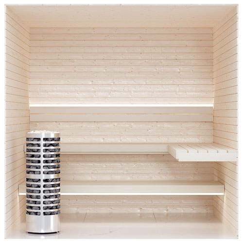 SaunaLife HST78 Luxury 7’ x 8’ Indoor Finnish Sauna Kit Precision - image 8