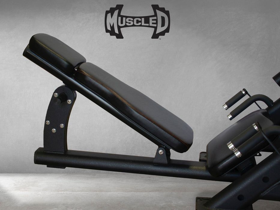 45 Degree Linear Leg Press Machine - Muscle D Fitness - Adjustable Angle Back Pad