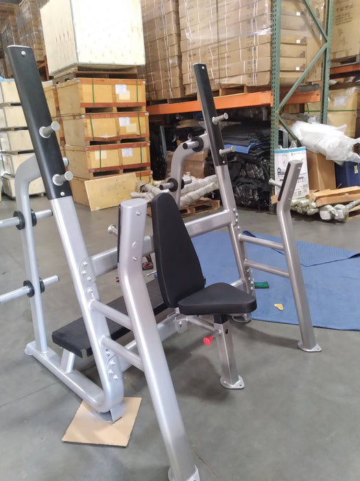 Muscle D Fitness Elite Olympic Military Bench - Muscle D Fitness - Commercial - Seated Upright Shoulder Press — front view