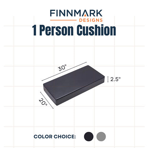 Finnmark FD-1 Sauna Cushion Sauna Cushion,1 Person, Marine Grade Vinyl - image 2