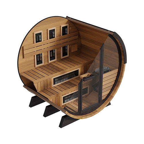 Finnmark Cedar Combination Barrel Sauna FD-6 Infrared and Traditional - image 6