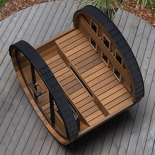 Finnmark Cedar Combination Barrel Sauna FD-6 Infrared and Traditional - image 9