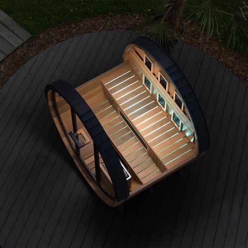 Finnmark Cedar Combination Barrel Sauna FD-6 Infrared and Traditional - image 8