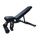 Muscle D Fitness Flat Incline Decline Bench - Muscle D Fitness - 11 Gauge Steel - Commercial Upholstery... — full setup angle