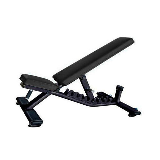Muscle D Fitness Flat to Incline Bench - Muscle D Fitness - 11 Gauge Steel - Commercial Upholstery - Seat and... — front view
