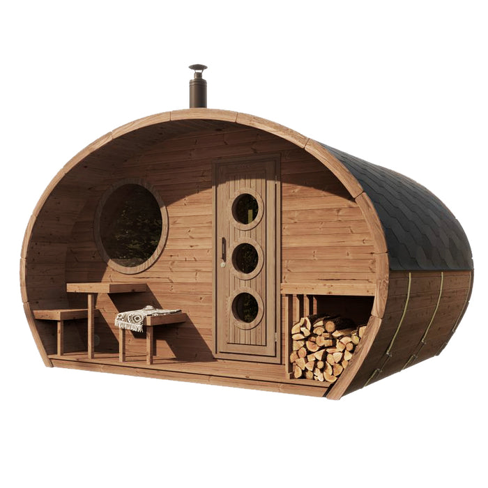 SaunaLife Model G11 Garden Series Outdoor Home Sauna Suite Kit