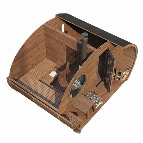SaunaLife Model G11 Garden Series Outdoor Home Sauna Suite Kit - image 4