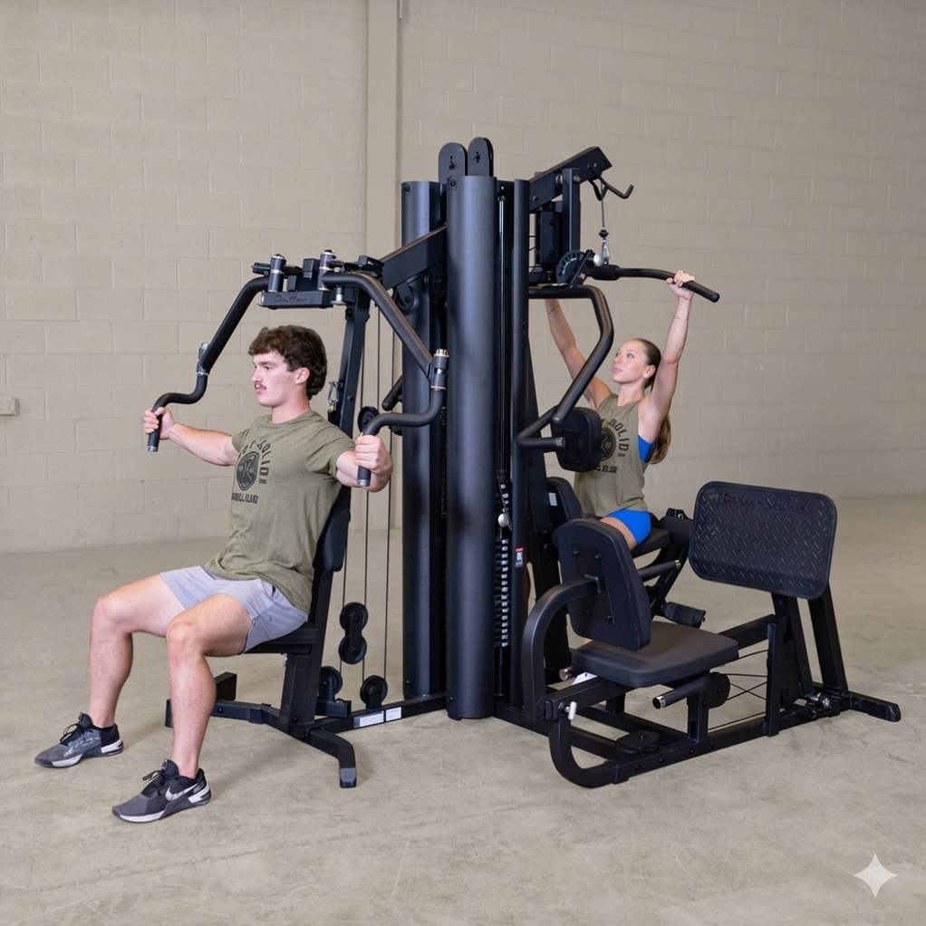 Body Solid Dual Stack Gym with Leg Press - G9B | Peak Flow Fitness
